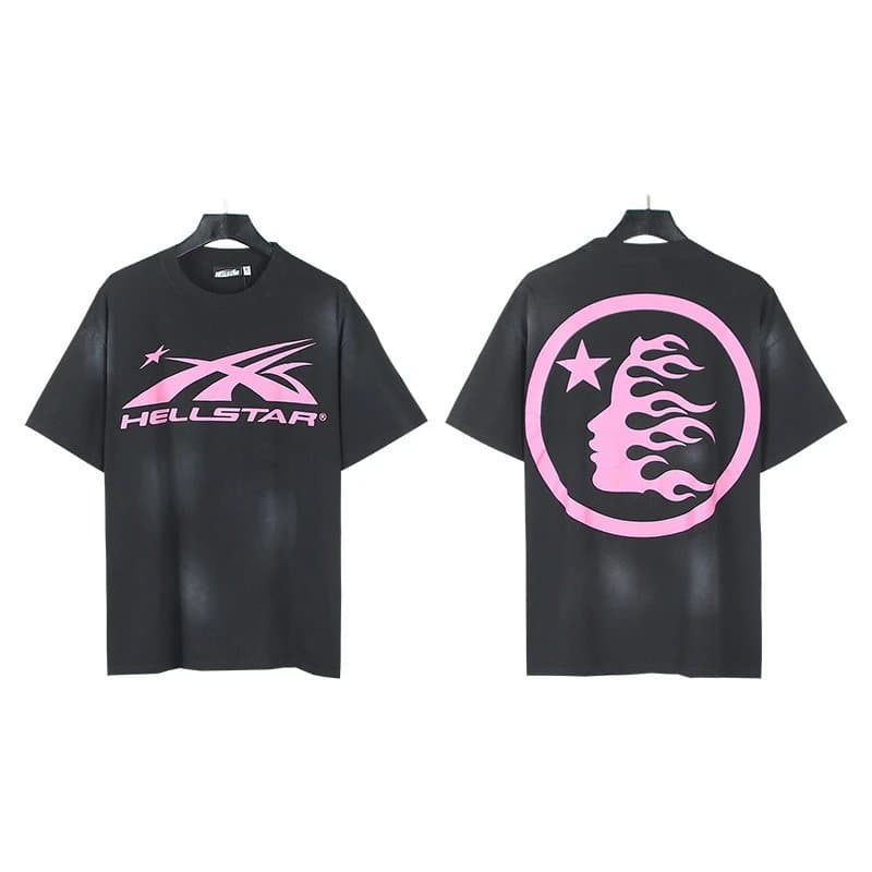 Hellstar Graphic Tee Flame Star Print — X661