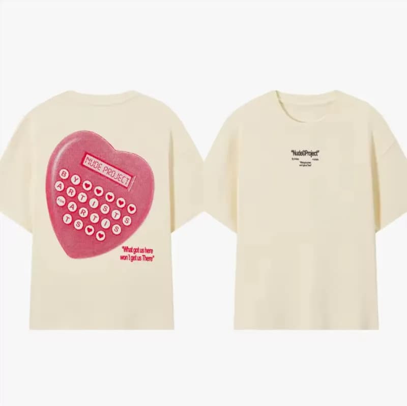 Nude Project Floral Graphic Tee Vase Print — Y apricot