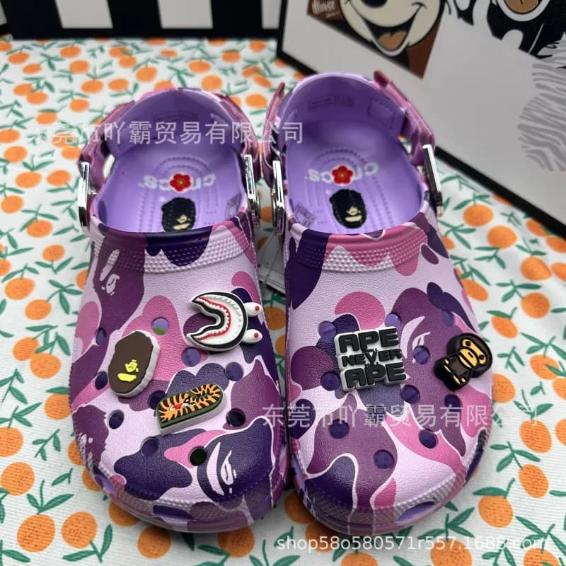 BAPE × Crocs Clog A Bathing Ape Camo