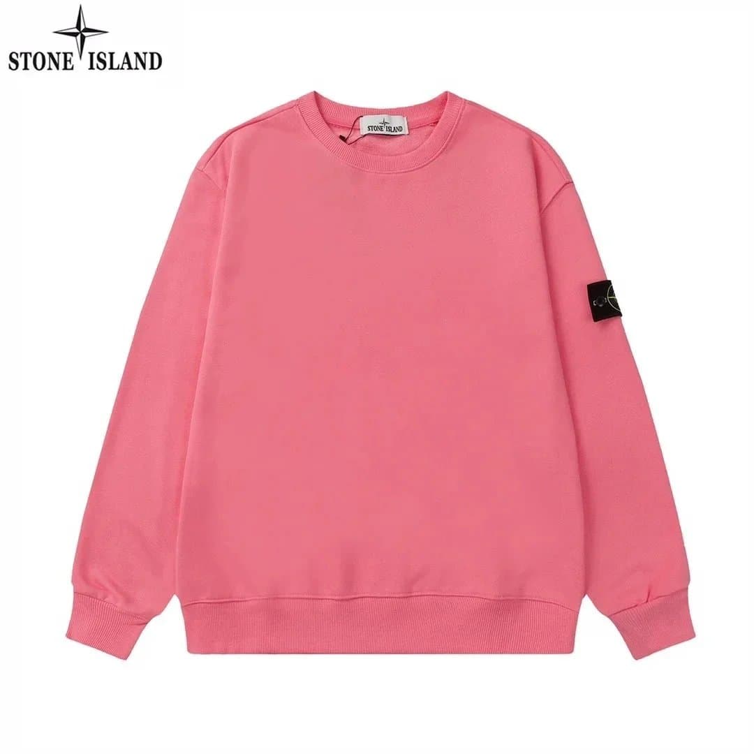 Stone Island Crewneck Sweatshirt Solid Pink