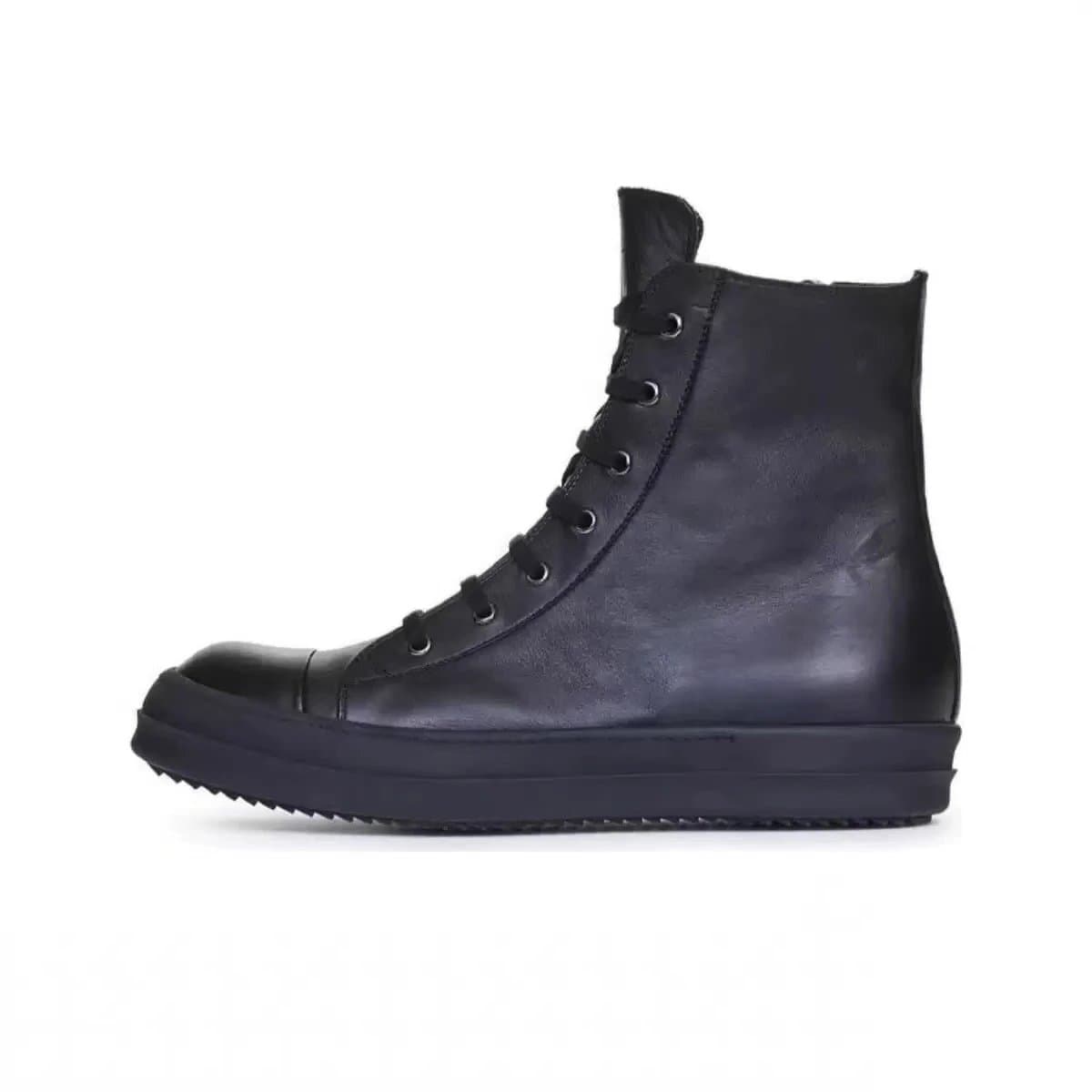 Rick Owens Drkshdw High Top Black Leather
