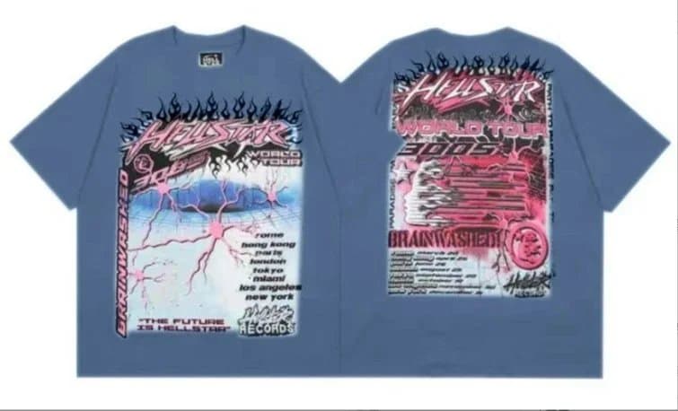 Hellstar Graphic Tee 1996 Flame Logo — 0129004ZX