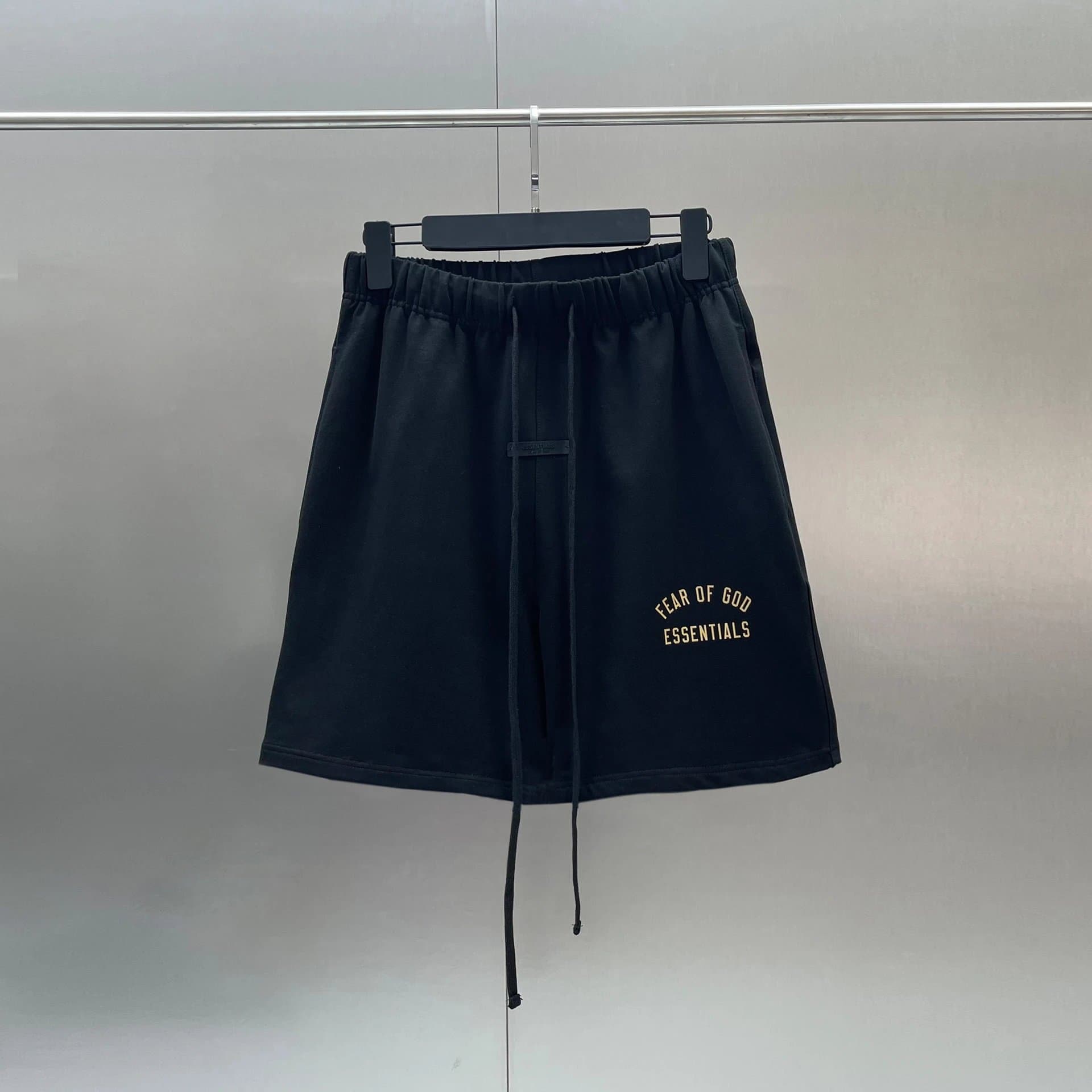 Fear of God Essentials Logo Shorts Gold Arch Logo
