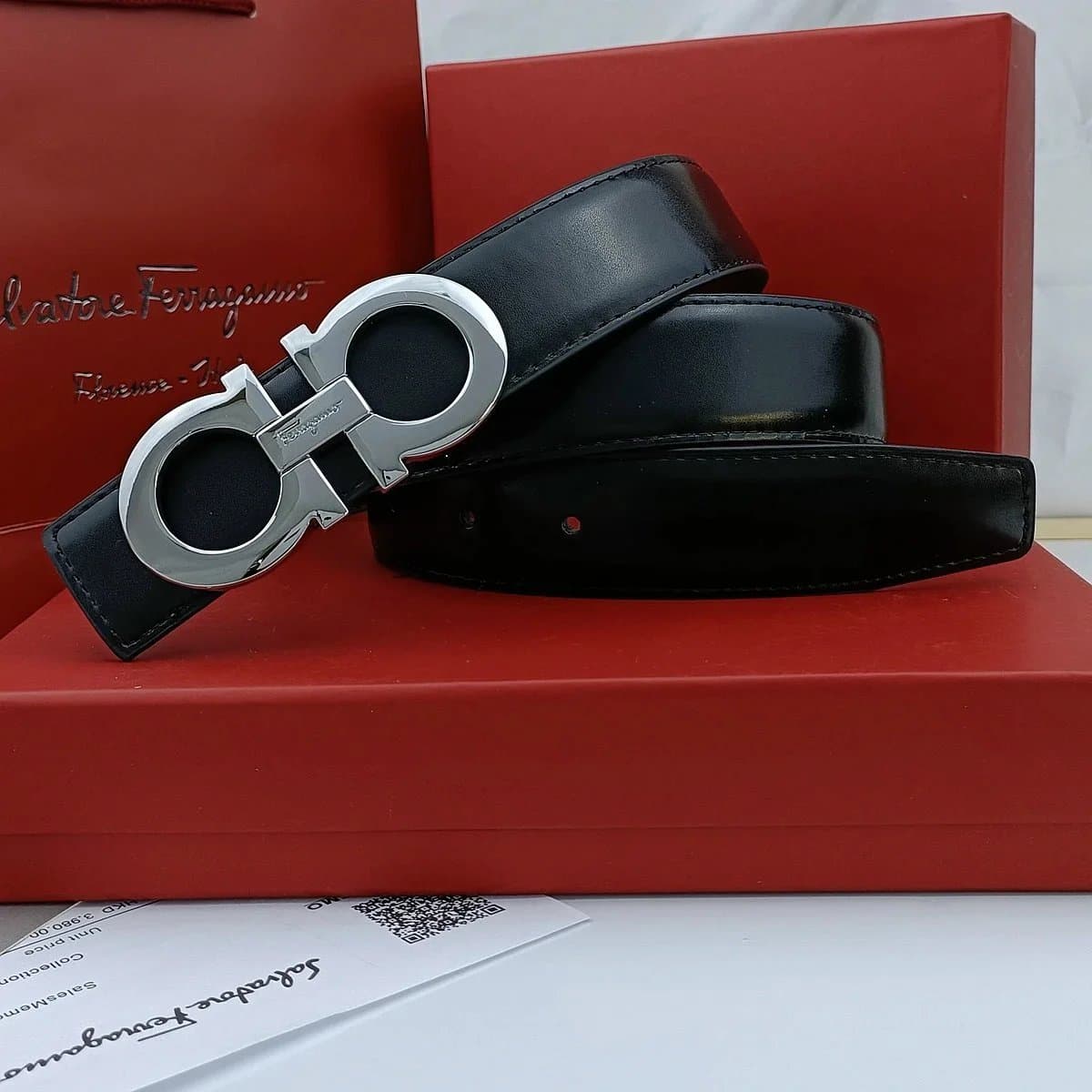 Ferragamo Gancini Belt Classic Gancini Buckle