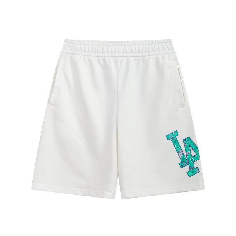 BAPE Logo Print Shorts Diamond B Pattern — 501奶油色