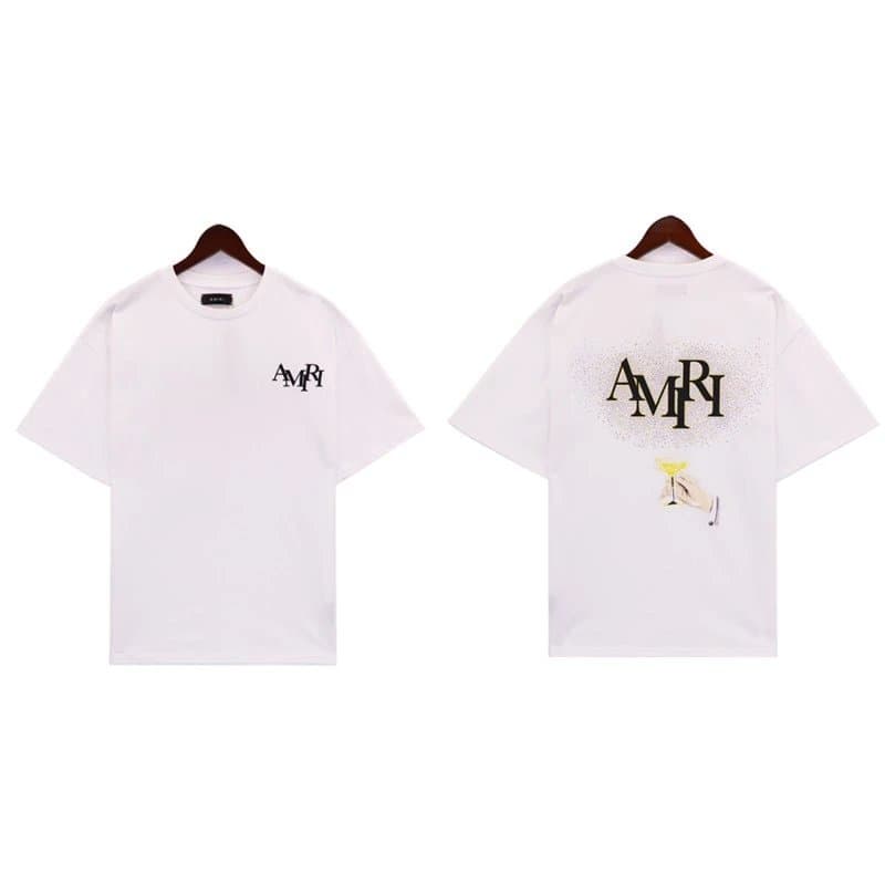 Amiri Graphic Tee 22 Baroque Print — 2186 白