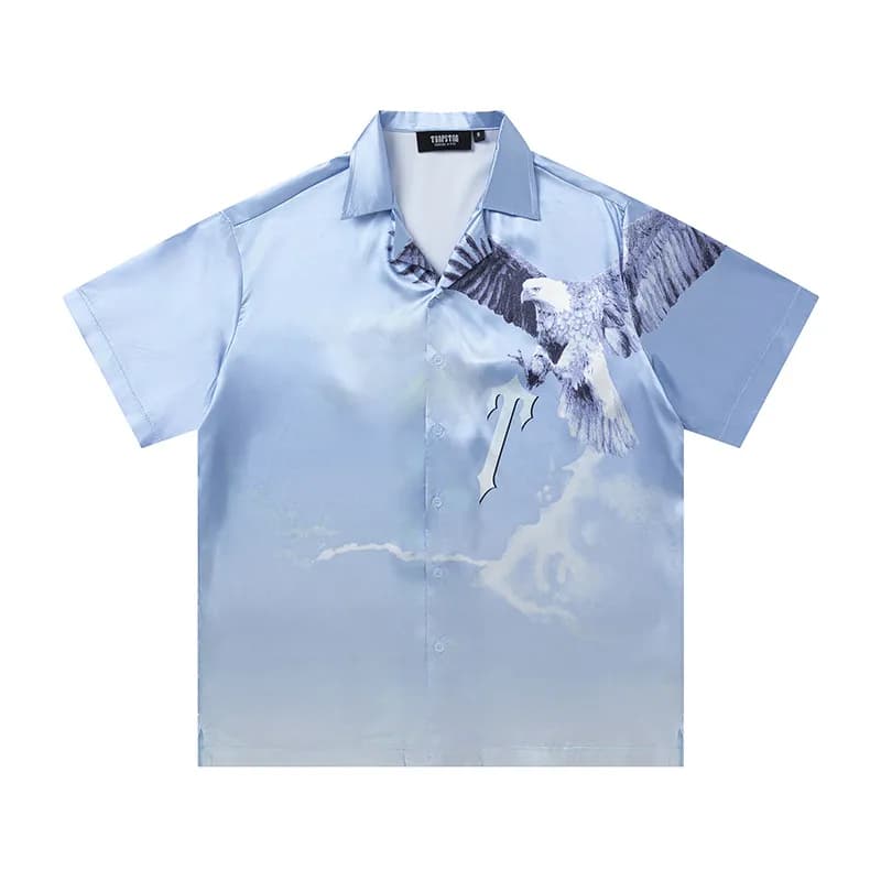 Travis Scott Eagle Print Shirt Sky Eagle