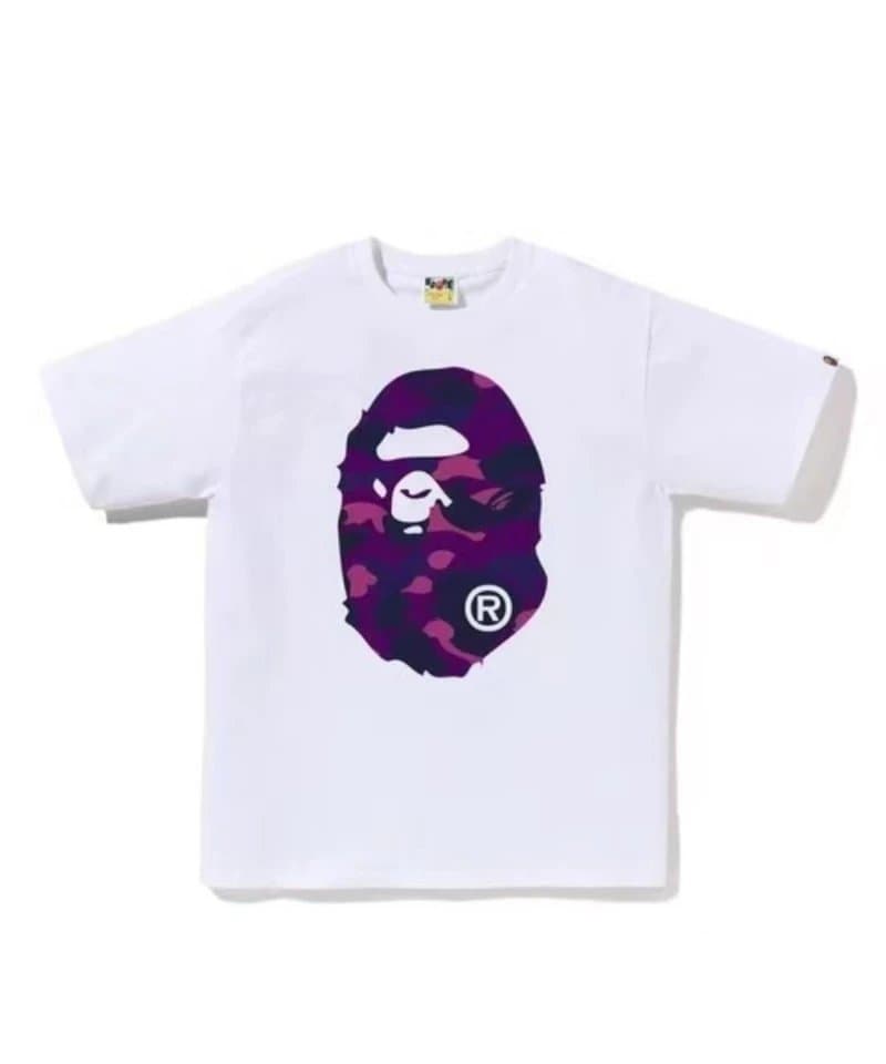 BAPE Ape Head Tee Big Ape Head — 727# 白紫