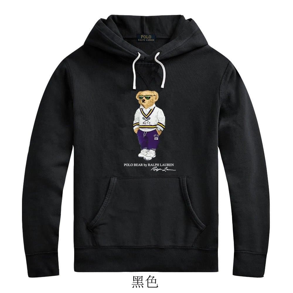 Polo Ralph Lauren Polo Bear Hoodie Black with Embroidered Bear