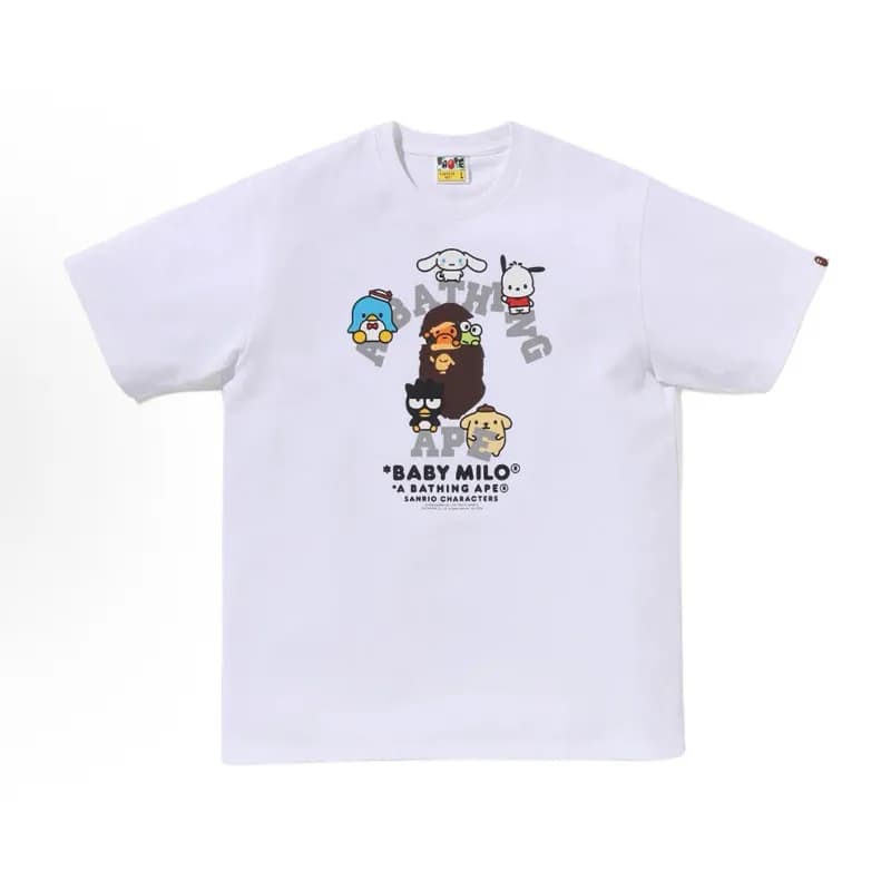 BAPE Graphic Tee Baby Milo x Sanrio Characters