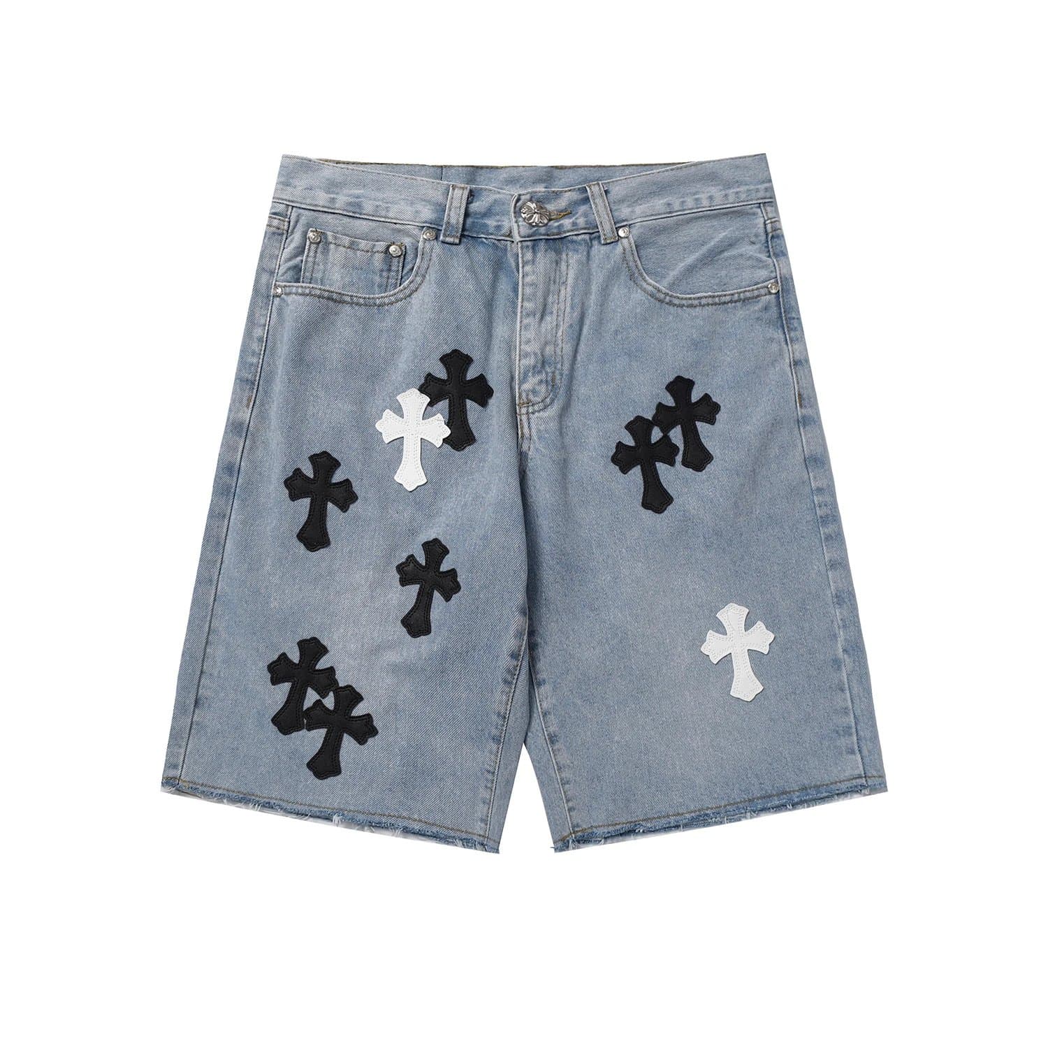 Chrome Hearts Logo-Print Shorts White Script — lc8804