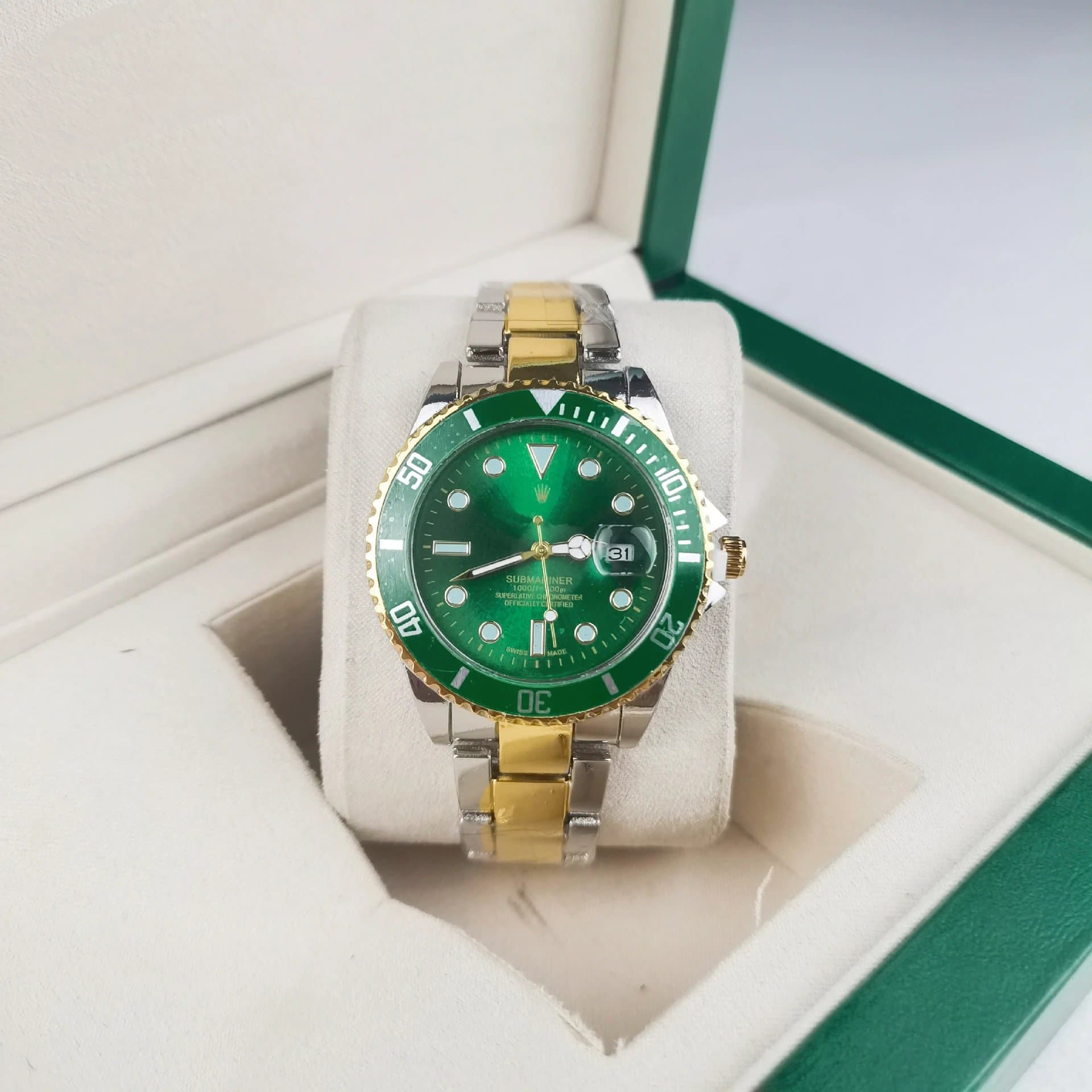 Rolex Submariner Two-Tone Green Dial