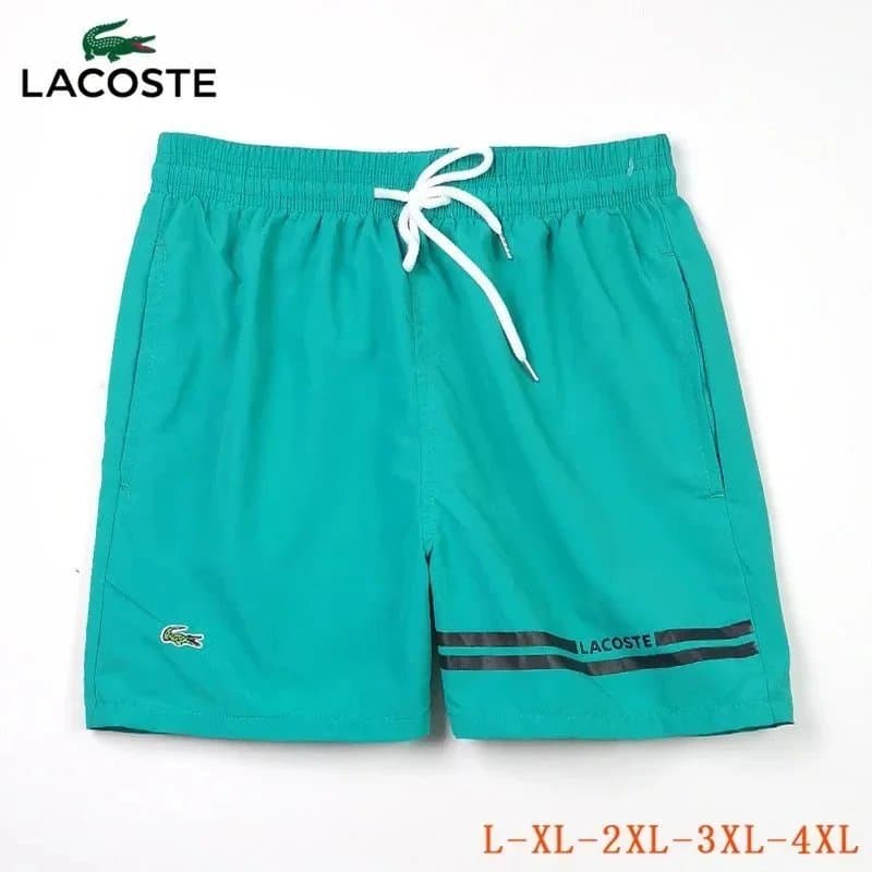 Lacoste Drawstring Shorts Crocodile Outline Print — 1016033BLB