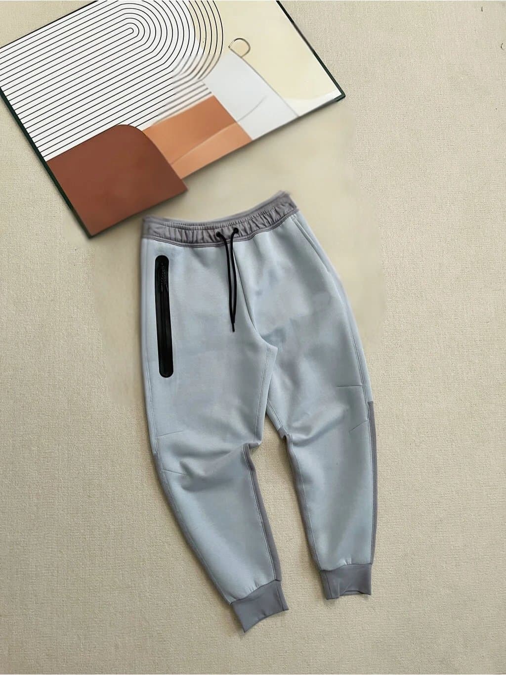 Nike Tech Fleece Joggers Olive — 灰拼蓝卫裤