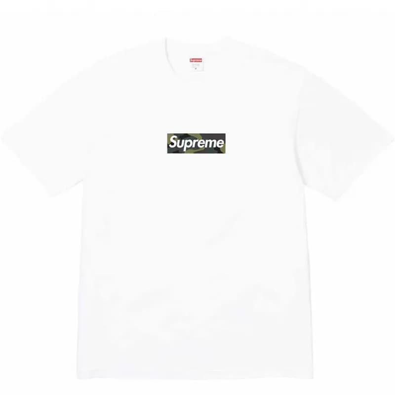 Supreme T-Shirt Patchwork Logo — 0HH14白色