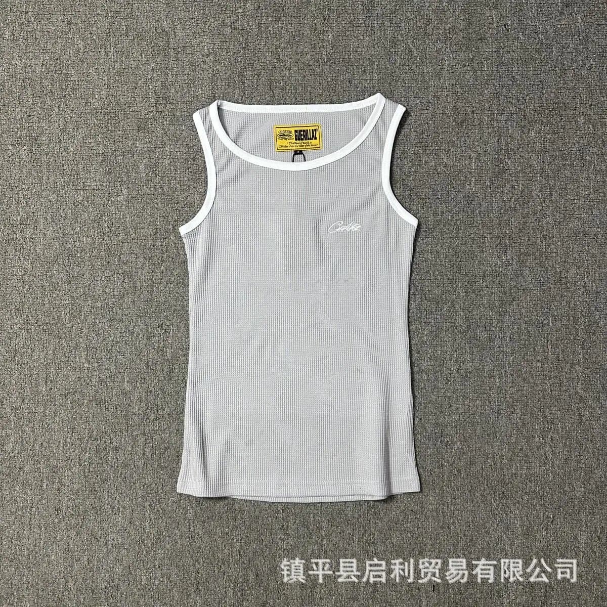 Chrome Hearts Ribbed Tank Top White Trim