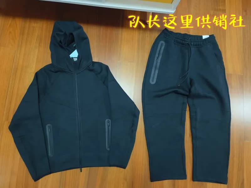 Nike Tech Fleece Hoodie and Joggers Black