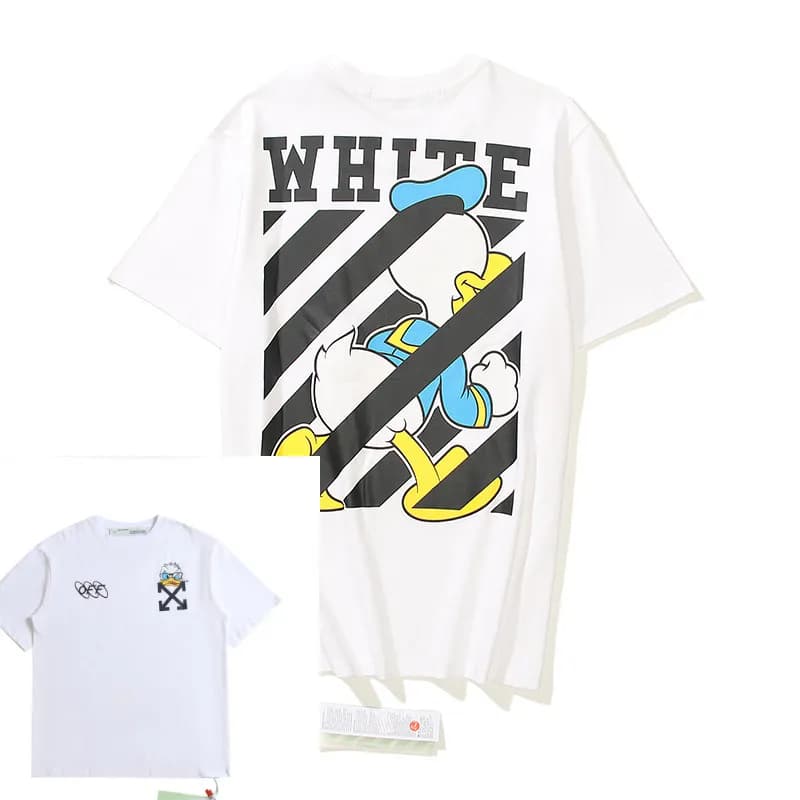 Off-White Painted Arrow T-Shirt Multicolor Paint Stroke — L 1360 白