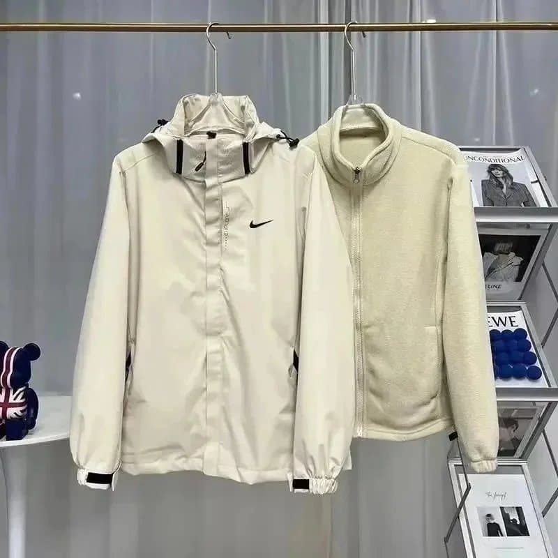 Nike Windrunner Jacket Light Beige — NK可拆卸连帽626三合一-白色