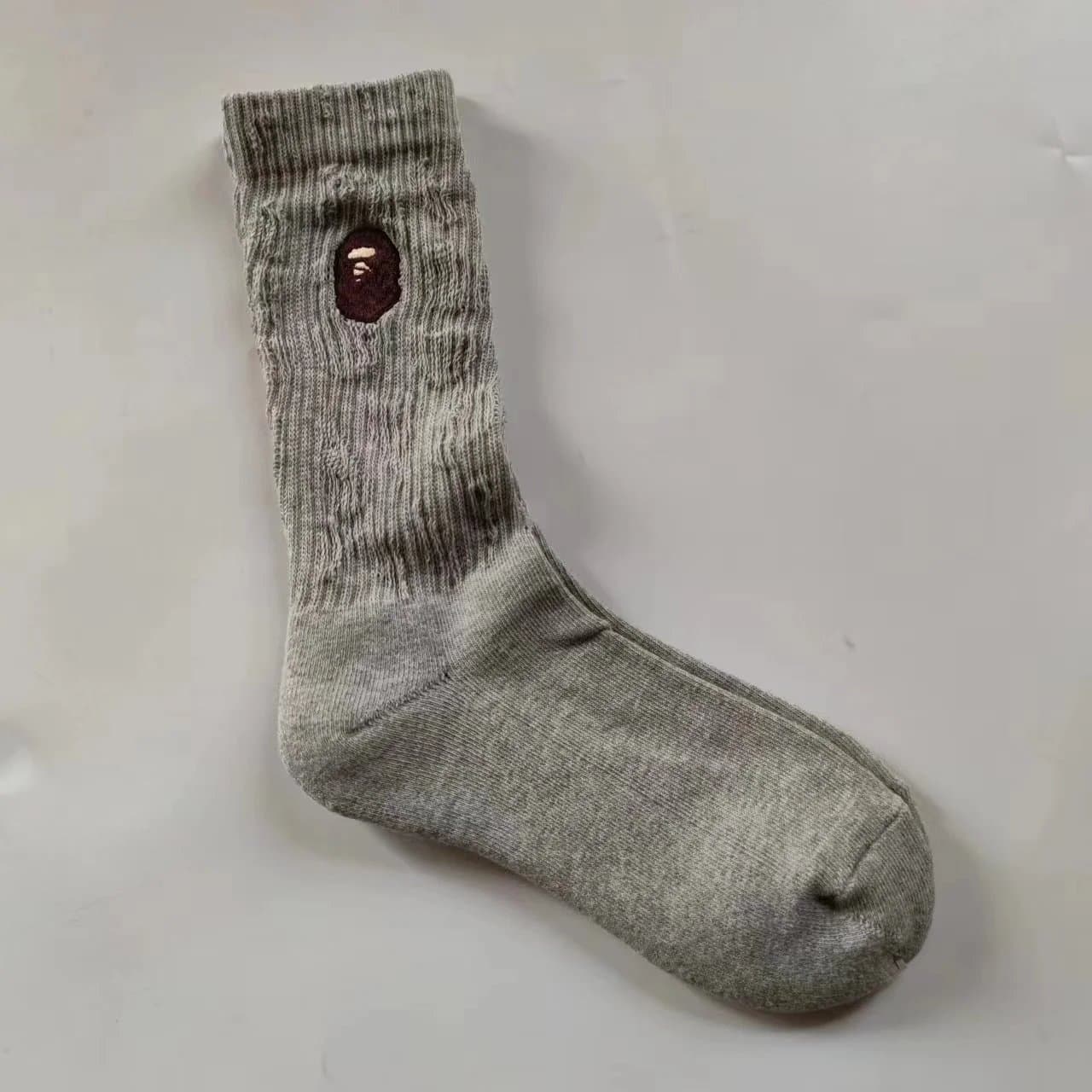 BAPE Crew Sock Ape Head Embroidery