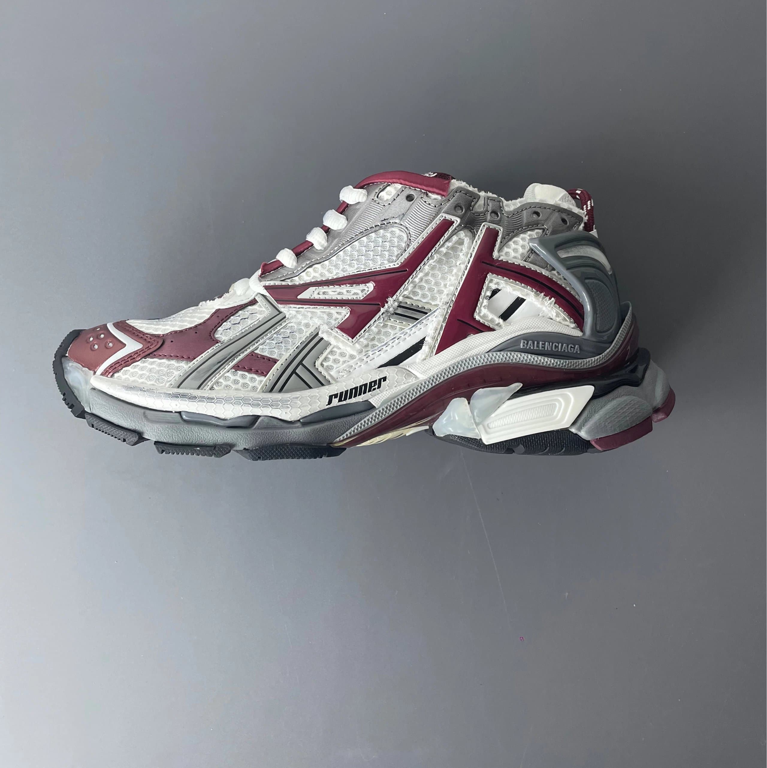 Balenciaga Speed Trainer Runner — 酒红