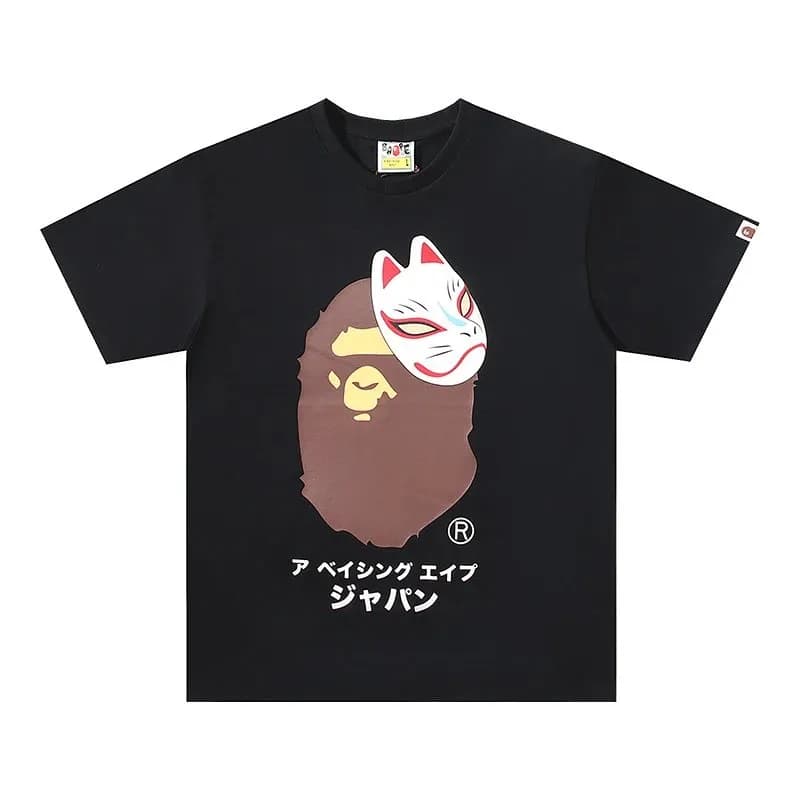BAPE Graphic T-Shirt Fox Mask Ape Head