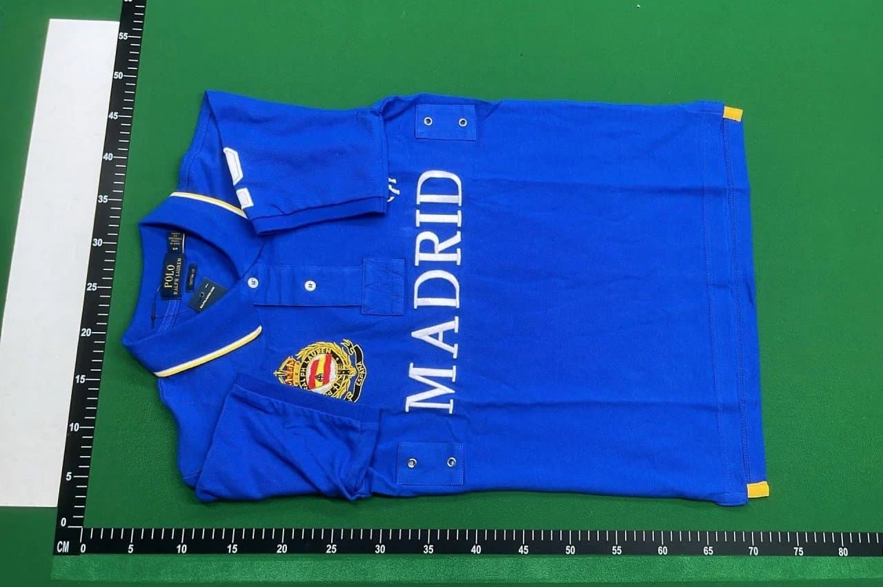 Polo Ralph Lauren Polo Tee USA Flag Patch — blue madrid