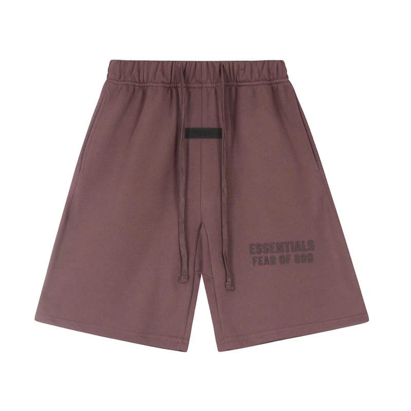 Fear of God Essentials Essentials Shorts Embroidered Logo — 2411暗紫色（硅胶字母）