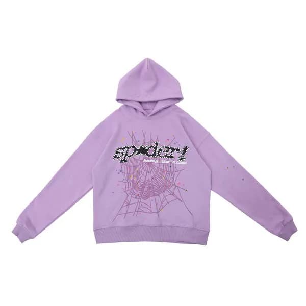 Sp5der Hoodie Spider Web — 161 浅紫