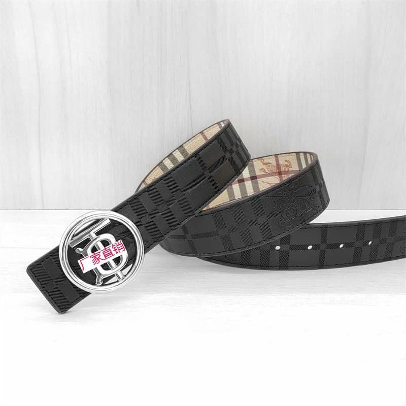 Dior Belt CD Logo Buckle — 圆TB黑压花银扣