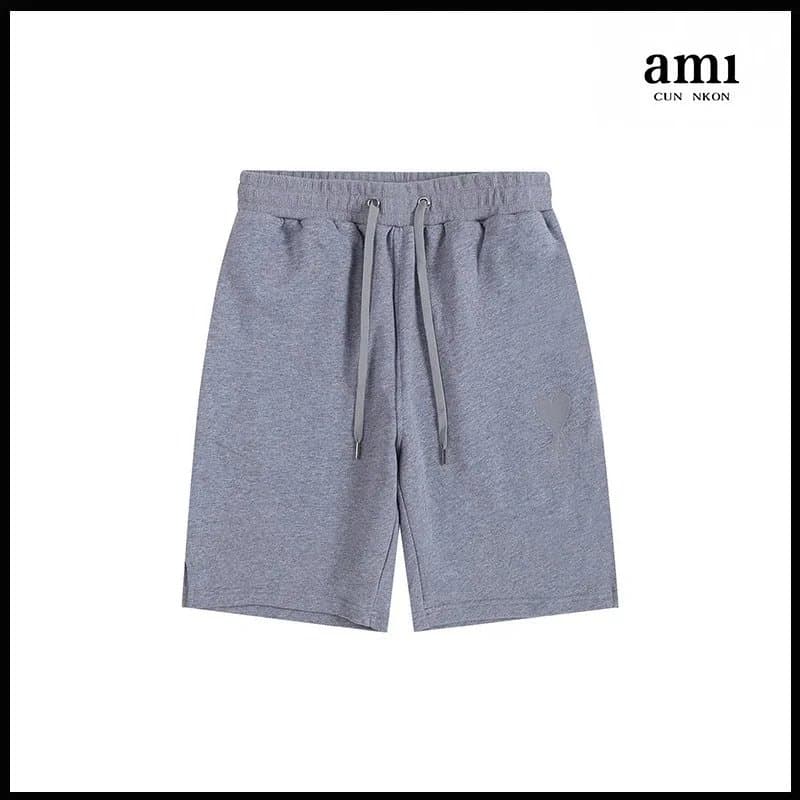 AMI Paris Drawstring Shorts Distressed — 花灰【A14平绣款】