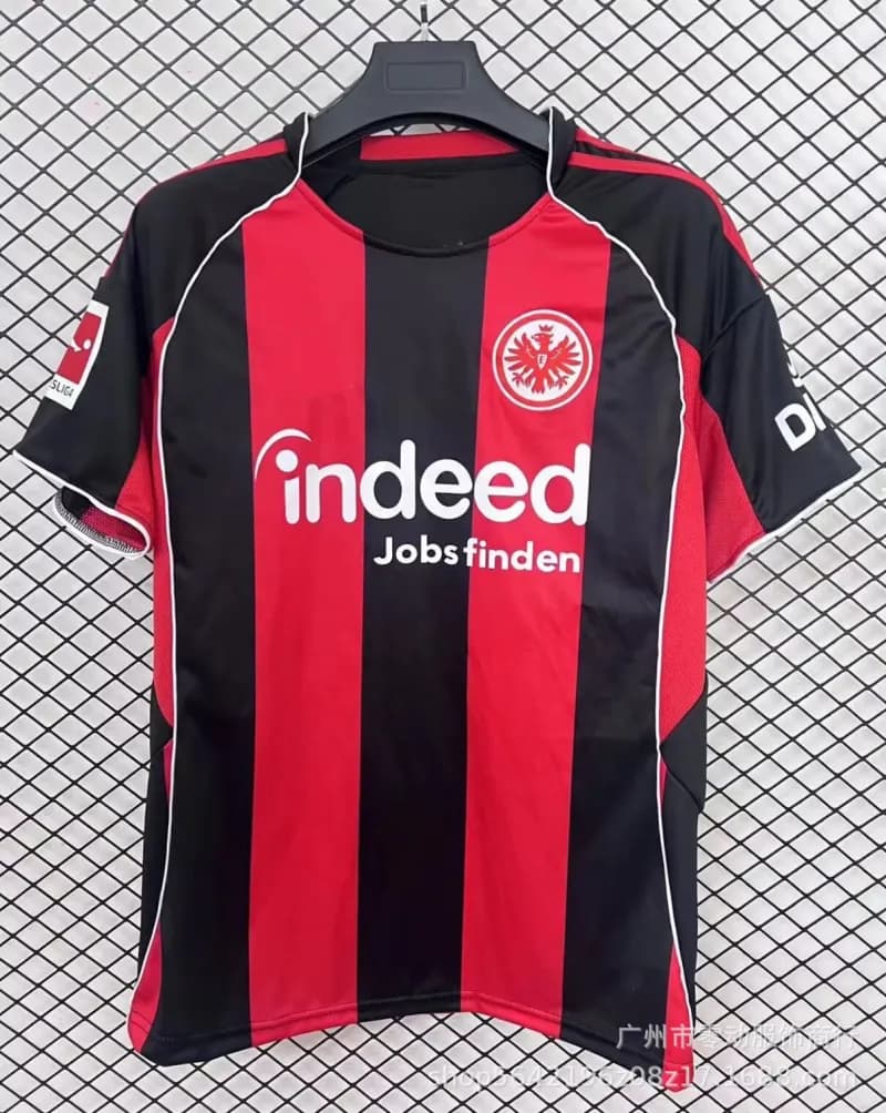 Eintracht Frankfurt Home Jersey 2023-24 Indeed Sponsor