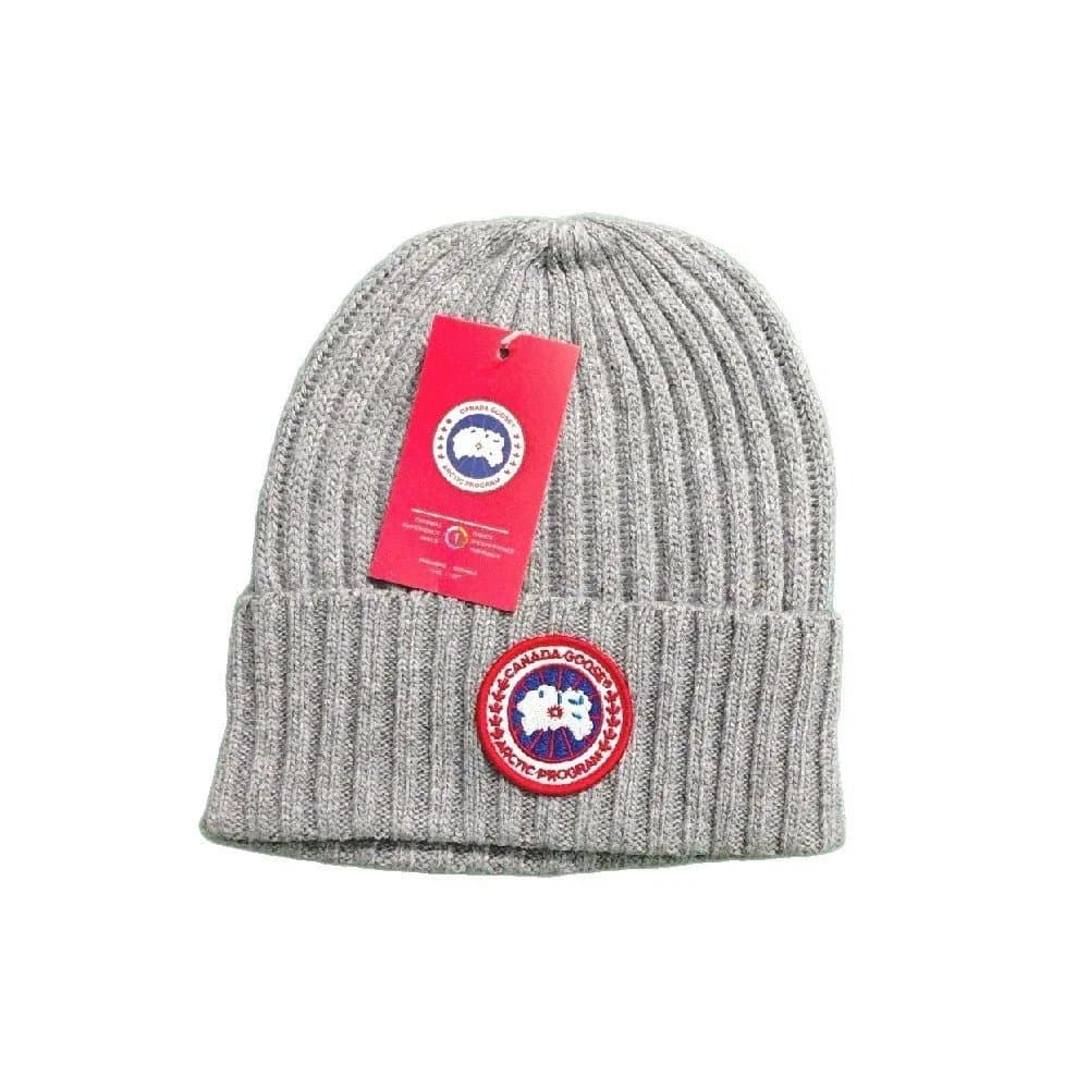 Moncler Beanie Logo Patch — 047#灰色