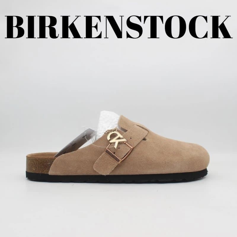 Birkenstock Boston Monogram Strap — 2078泥浆