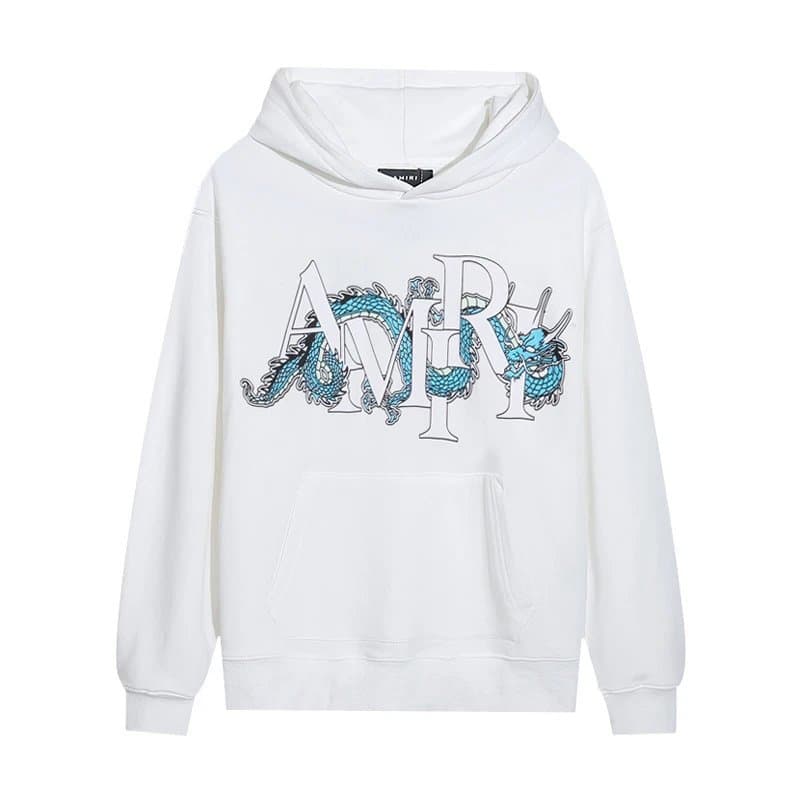 Hoodie Amiri Script Logo — 9022白色