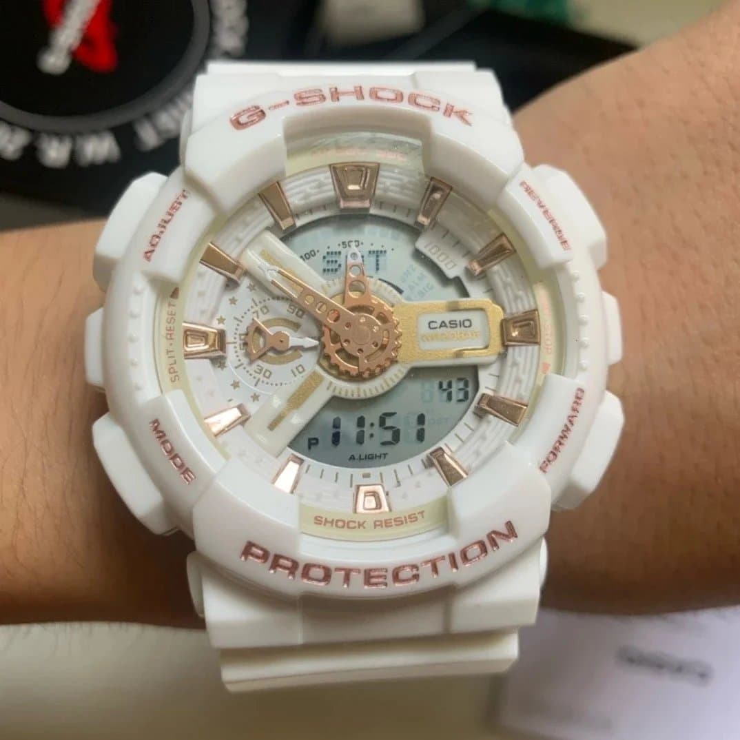 Casio G-Shock GA-110 White Blue Red — 25