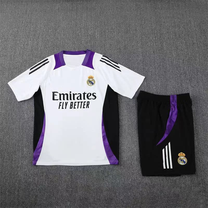Adidas Real Madrid Home Kit Emirates Fly Better — 2425皇马白配黑色