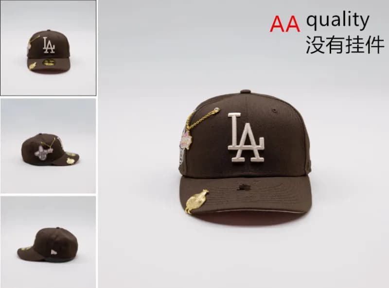 New Era 59FIFTY Cap LA Dodgers Brown with Gold Accents