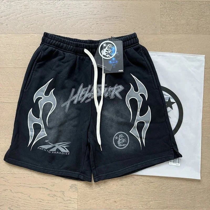 Hollister Drawstring Shorts Logo Print — 15