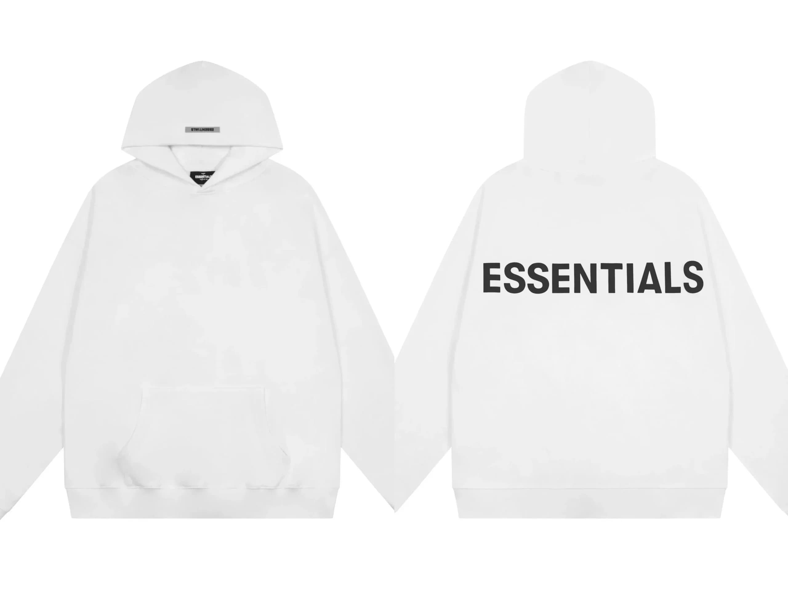 Fear of God Essentials Hooded Sweatshirt Essentials Logo — 白