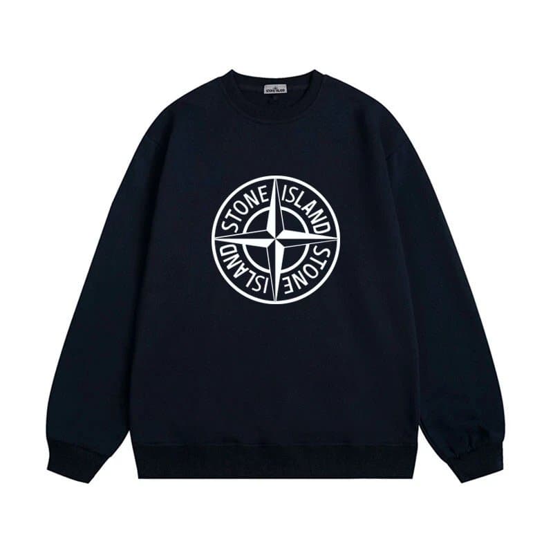 Stone Island Crewneck Sweatshirt Compass Patch — S3