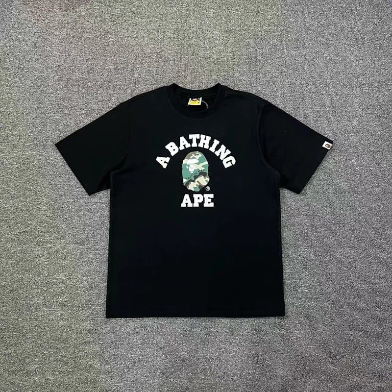 BAPE Ape Head Tee Camo Ape Head — D010 Black