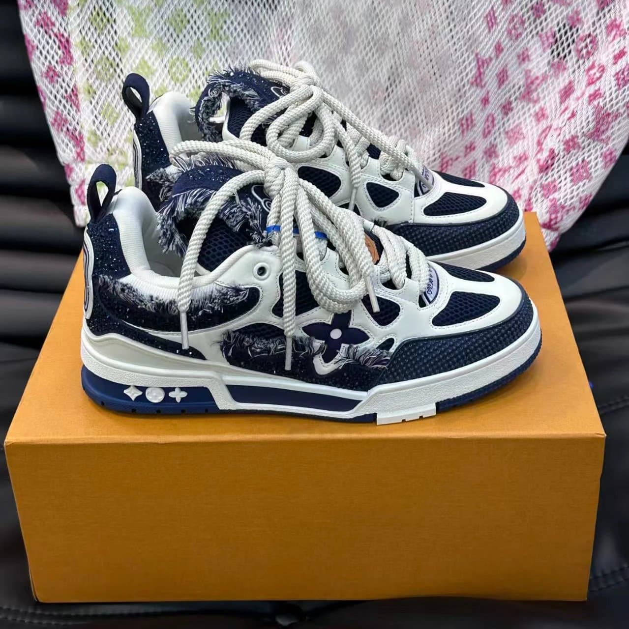 Louis Vuitton LV Trainer Monogram Denim