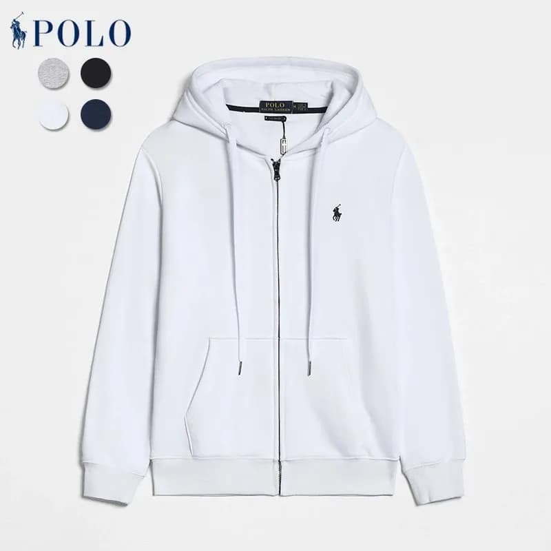 Polo Ralph Lauren Quarter-Zip Pullover Oatmeal — 白色