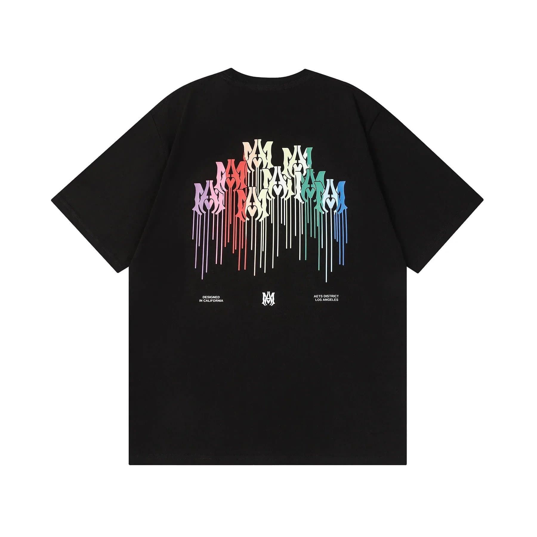 Amiri Logo Graphic Tee Drip Logo — 5535黑
