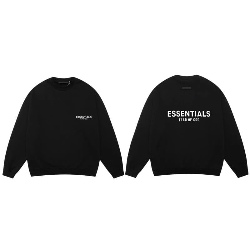 Fear of God Essentials Jogger Essentials Logo — Y1845 陨石黑加绒