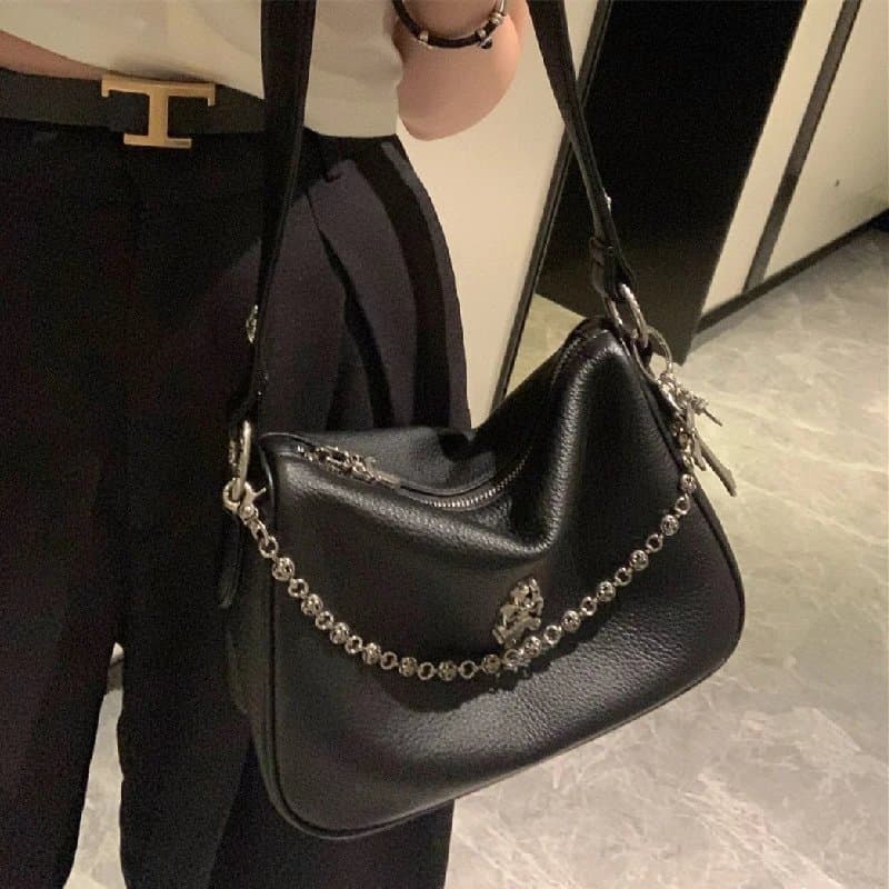 Hobo Bag Chrome Hearts Logo Chain