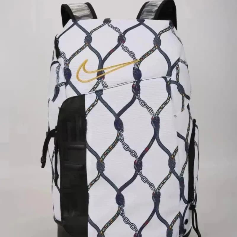 Nike Elite Backpack Black/White — 气垫白色网格