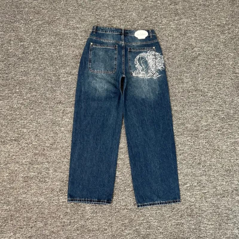 Levi's Straight Fit Jeans Embroidered Back Pocket — 008维纳斯牛仔裤 （蓝）