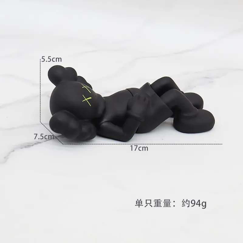 KAWS Companion Grey with Beige Head — 睡姿考斯黑色【袋装】
